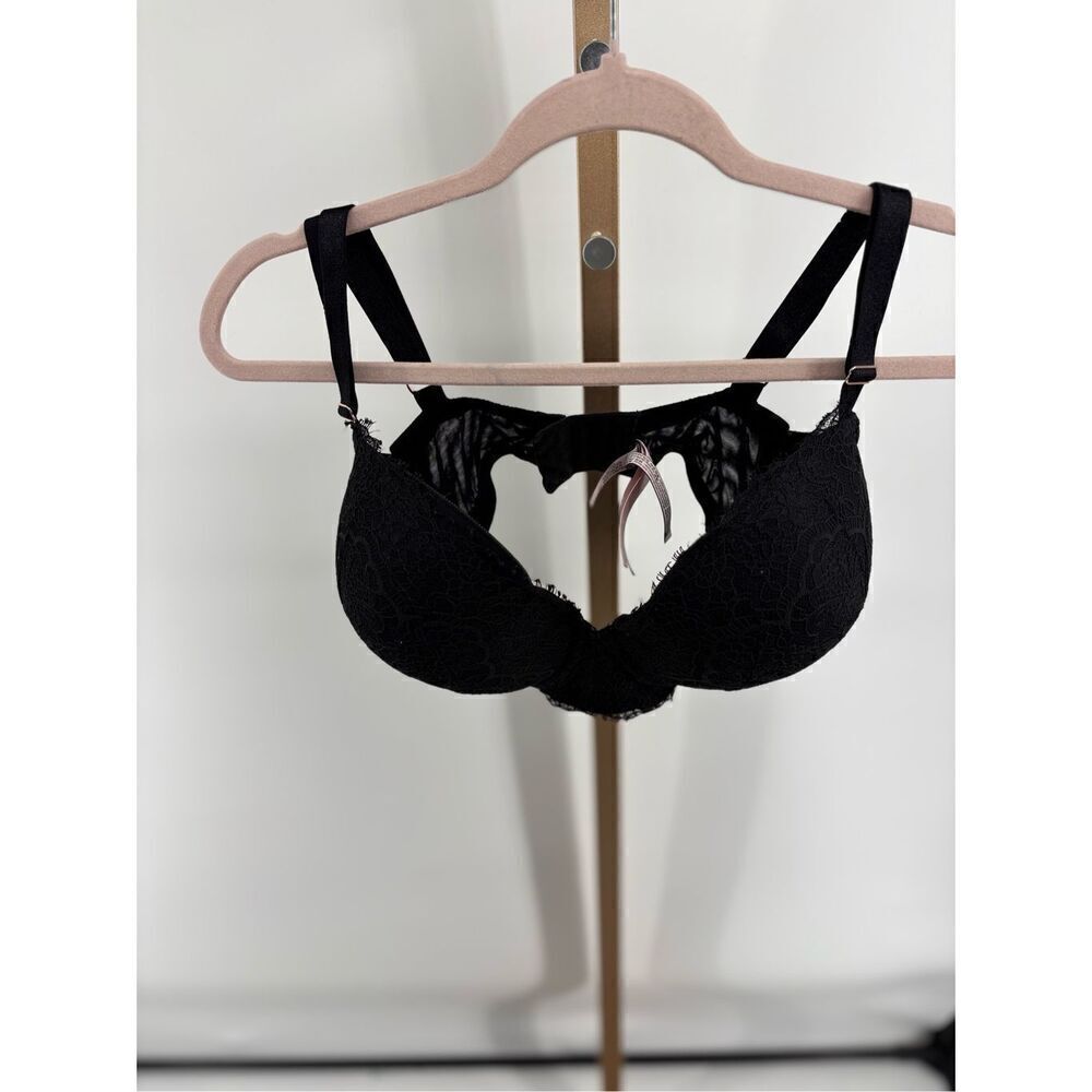 Victoria's Secret Dream Angels Lace Demi Bra Black 38DDD